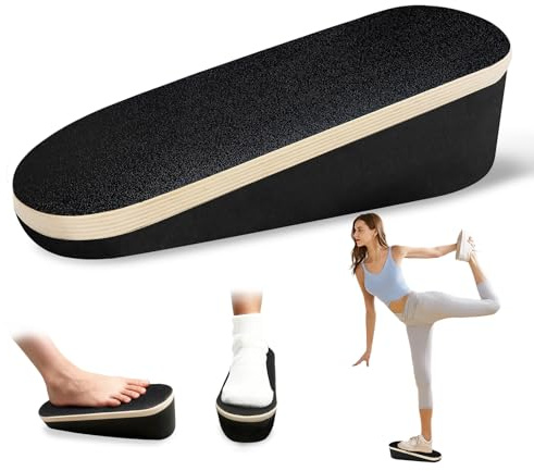Athletic Balance Boards, Athletic Balance Trainer für Rumpf- & Knöchelstärke, Rutschfestes Holz TPE Wackelbrett für Home Gym Fitness, Rehabilitation und Stabilitätstraining