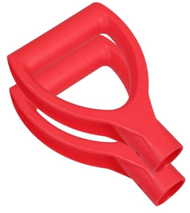 SUPVOX 2 Stück Teiliges D förmiges Kunststoff Innendurchmesser Ergonomischer Griff für Schneeschaufel und Gartengeräte Kompatibel für Schneeschieber und Grabewerkzeuge