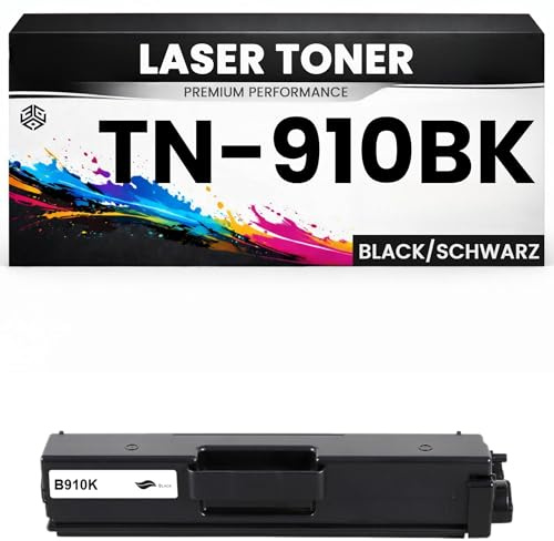 XL Toner TN-910BK hochwertige Brother Alternative Schwarz TN910BK wie Original für HL-L9310CDW/9310CDWT/9310CDWTT MFC-L9570CDW/9570CDWT HL-L9310CDWT