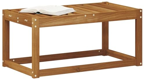 vidaXL Outdoor Hocker Bank Massivholz Akazie Natur 79 x 43 x 37 cm