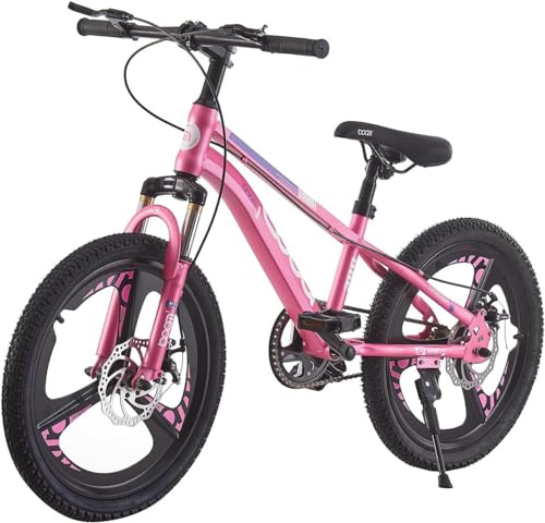 KernGut Kinderfahrrad Mountainbike für Jungen Mädchen 6-15 Jahre | 18/20/22/24 Zoll, 3 Spoke Räder, Stoßdämpfer, Doppelscheibenbremse