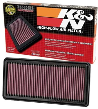 K&N 33-2299 Motorluftfilter: Hochleistung, Prämie, Abwaschbar, Ersatzfilter,Erhöhte Leistung, 2004-2019 (Fiorino, Qubo, Nemo, Bipper, RL)