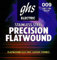 GHS PRECISION FLATS Saitensatz für E-Gitarre Flatwound - 750 - Rock - 009/042