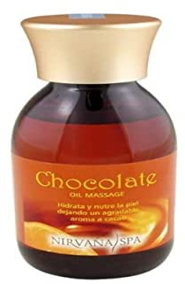 Nirvana & Spa Schokoladen Massageöl & Feuchtigkeitspflege, Go Natural! (125 ml) für Erwachsene, unisex, Naturliebhaber, Schokoladenliebhaber
