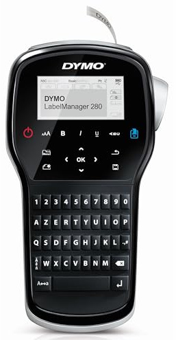 Dymo LabelManager 280, Schwarz/Silber,Hellblau