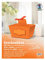 Ursus 5100002 - Geschenkbox Joelle, Kelche Motiv, orange, 5 Stück, aus Fotokarton 300 g/qm, beidseitig bedruckt, vorgestanzt und genutet, inklusive 20 Paper Tags, ideal für kleine Überraschungen