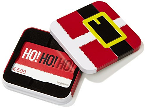 Amazon.de Geschenkkarte in Geschenkbox - 500 EUR (Weihnachtsmann)