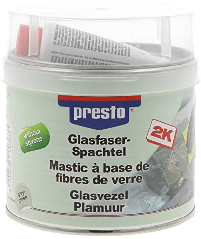 Presto 443633 Mastic Fibre de Verre sans Styrène 1000 g