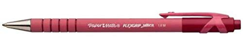 Papermate Flexgrip Elite Kugelschreiber (einziehbarer Pen, rot, grau, rot, stark, beidhändig)