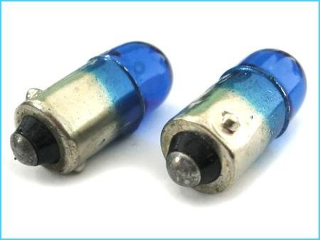 CARALL 2 Stück Halogenlampen 12V Weiß mit Xenon-Effekt (T4 T4W BA9S 12V 4W)