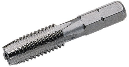 VÖLKEL HexTap Typ S - Gewindebohrer-Bit, 1/4-Sechkantaufnahme Form D HSS-G - M 8 x 1.0