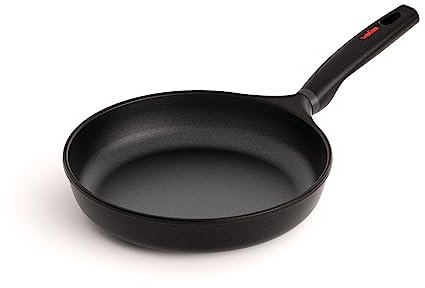 Valira Black - Sartén Premium de 26 cm hecha en España, aluminio fundido con antiadherente reforzado, apta para inducción