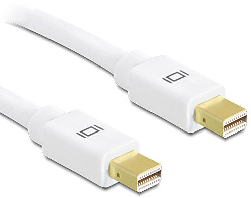 DeLOCK 0.5m, mini Displayport - mini Displayport 0,5 m Blanco - Cables displayport (mini Displayport - mini Displayport, 0,5 m, Mini DisplayPort, Mini DisplayPort, Oro, Blanco, Macho/Macho)