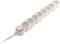 Zenitech - Bloque de vivienda 8 tomas 16A 2P+T con interruptor y clavija extraplana - Blanco - HO5VV-F 3G1 cable 1,5m