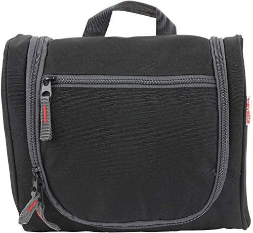 Travelite Kulturtasche Travel Kit Kulturtasche L, Schwarz 2452-01