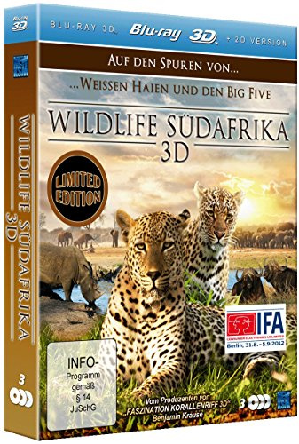 Wildlife Südafrika 3D - Auf den Spuren von weissen Haien und den Big Five [3D Blu-ray]