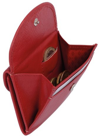 LEAS Minibörse Echt-Leder, rot Mini-Edition