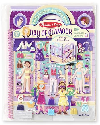 Deluxe Puffy Sticker Album - Day of Glamour: Activity Books - Coloring/Painting/Stickers