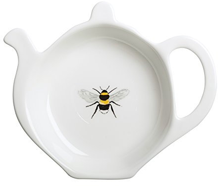 Sophie Allport - Bees Tea Bag Tidy, Fine Bone China, Gift Box, Dishwasher Safe