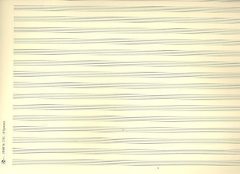 Notenpapier Quart-Format quer 18 Systeme 34x27 cm (5 Bögen)