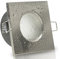 trendlights24 Aqua Base IP65 LED Bad Decken Einbaustrahler eckig Edelstahl 230V GU10 6er Set Spots 4W 38-45° Kaltweiß Einbauleuchten Feuchtraum außen