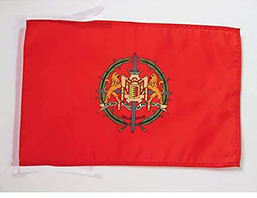 AZ FLAG Flagge Provinz Valladolid 45x30 cm Polyester 100D Kordeln | Für innen und außen Spanische dekorative Flagge doppelte Nähte und verstärkte Kanten mit Schnüre 100D Polyester