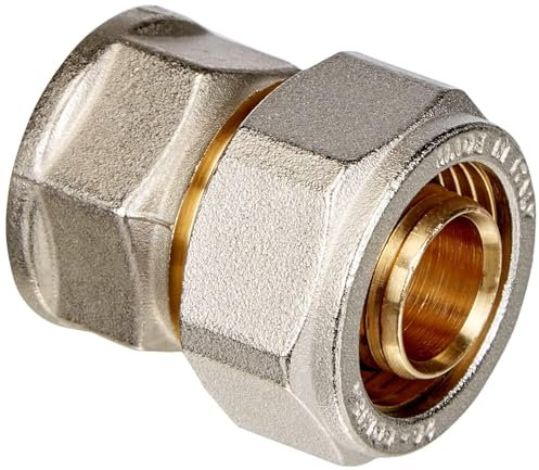 Wiroflex Klemmring-Verschraubung inklusive Adapter, 1 Stück, 26 mm x 3/4 IG, gold/silber/chrom/kupfer, 26327 6