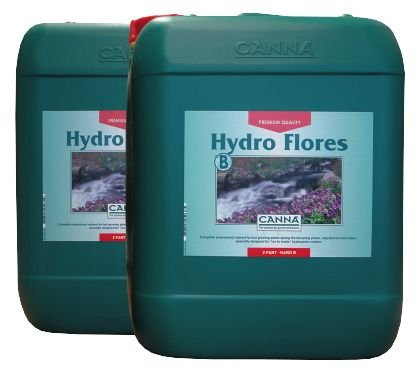 Engrais pour la Culture de Canna Hydro Flores Eau Dure A+B (2x5L)