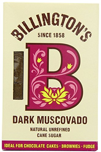 Billington's Natural Unrefined Dark Muscovado Cane Sugar (500g) - Pack of 2