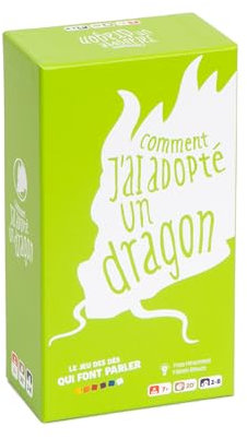 Le Droit de Perdre – JDCLON012 – Gesellschaftsspiel „Comment J'Ai Adopte Un Dragon“ – Das Spiel der Würfel, Die einen zum Reden bringen, französische Version