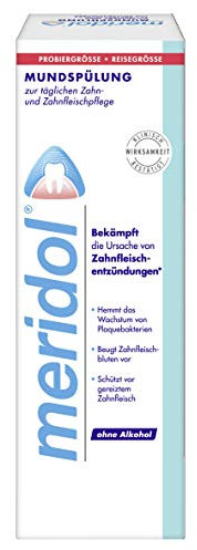 meridol Mundspülung Probiergröße, 4er Pack (4 x 100 ml)