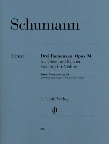 TROIS ROMANCES OP. 94 VERSION VIOLON ET PIANO