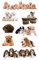 AVERY Zweckform 55972 Aufkleber (für Kinder, Hunde, Papiermaterial) 3 Bögen, 24 Sticker