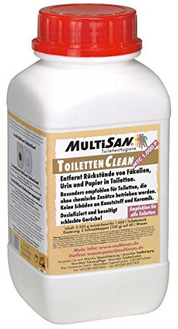 MultiSan ToilettenClean - Entfernt Urin, Kalk und schlechte Gerüche - Für Camping-Toiletten & Fäkalientanks