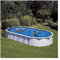 Piscina Gre KITPROV9188Haiti. - Piscina fuori terra in acciaio, ovale in acciaio, colore bianco. Piscina scomponibile per Giardino. 915 x 470 x 132 cm