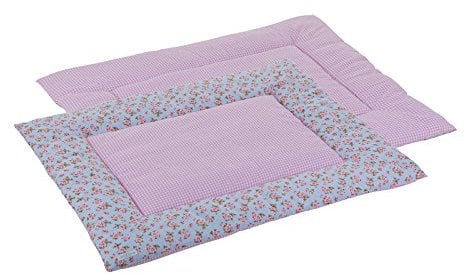 LITTLE DUTCH 5550 Laufgitter-Matte hellblau mit Rosen