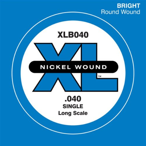 D'Addario .040 Long Scale Nickel Wound Single String for Bass Guitar