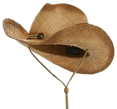 MG - Sombrero cowboy - otro - para hombre Marrón natural