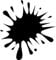 Samunshi® Farbkleckse Aufkleber Klecks Sticker 19 x 20cm schwarz