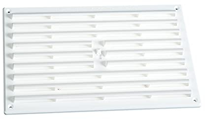 TIMCO Timloc 9x6 Plastic Internal Hit and Miss Grille Vent White White-9x6-Plastic
