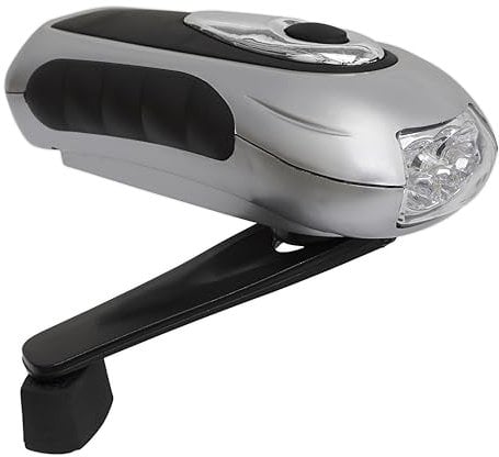 Sealey AK3305 3 LED Wind-Up Rechargeable Torch, Silver