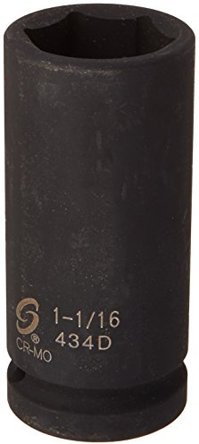 Sunex 434D 3/10,2 cm Drive Tief 6 Point Impact Socket 1–1/40,6 cm