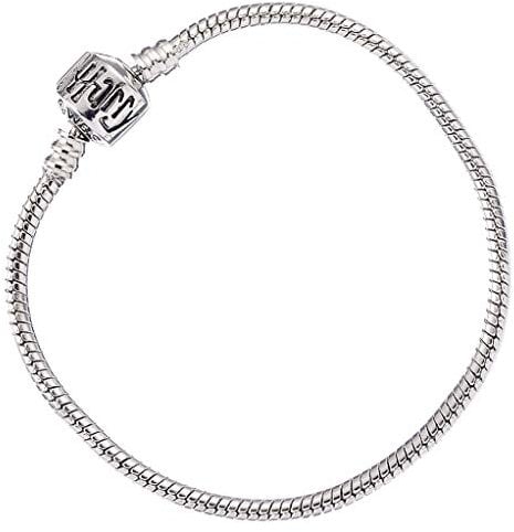 Harry Potter Armband 19 cm silberfarben, aus Metall, auf Backerkarte.