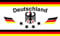 Deutschland 4 Sterne weiß, Balken oben und unten - schwarz-rot-gold FAN 1,50 x 0,90m Flagge Fahnen mit 2 Ösen