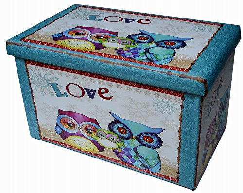 Biscottini Pouf wiederverschließbar | Kunstleder 60x36x36 cm Sitzhocker mit stauraum | Spielzeugkiste mit Deckel | Spielkiste Kunstleder | Sitzwürfel