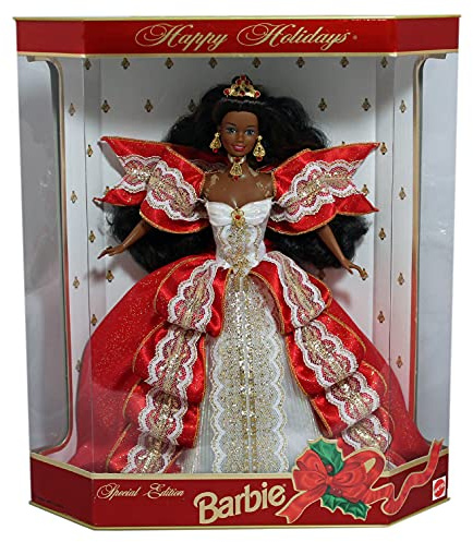 Happy Holidays 1997 Special Edition Barbie, African-american 10th Anniversary