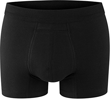 PROTECHDRY Inkontinenzshorts für Herren aus Baumwolle, waschbar und wiederverwendbar - Absorptionsbereich vorne, Schwarz, M