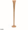 Pinard Hebammenstethoskop 33cm Buchenholz Höhrrohr für Hebammen