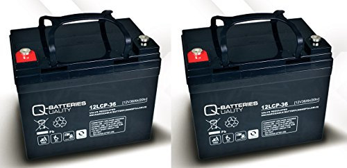 Ersatzakku für Ortopedia Cityliner 3/4 2 St. Q-Batteries 12LCP - 36 / 12V - 36Ah Zyklentyp VRLA
