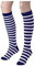 Festartikel Müller Ringelkniestrümpfe Polyester Blau-Weiß Universalgröße, 910.562.32 Einheitsgröße